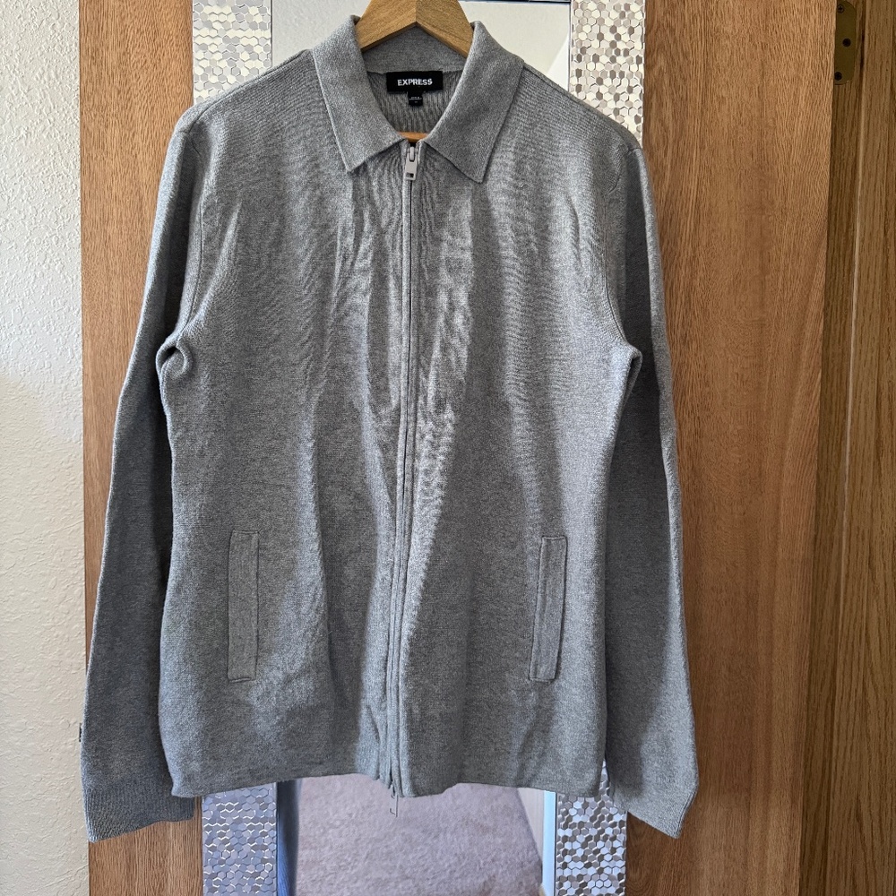 Men's Express gray jacket, Medium